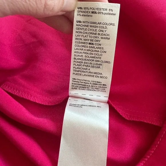 NWT WHBM Fuscia Pink Wrap Dress - Picture 7 of 7